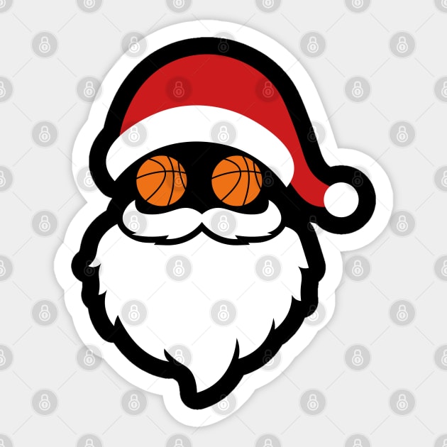 Basketball Christmas Sticker by footballomatic